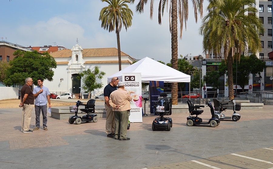 Ortopedia Gordillo expone los últimos modelos de scooters en los Sanicor Power Days