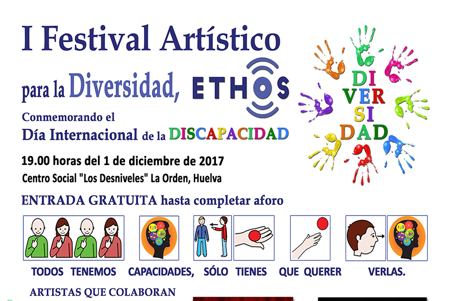 Ortopedia Gordillo te anima participar en el I Festival Artístico para la Diversidad ETHOS