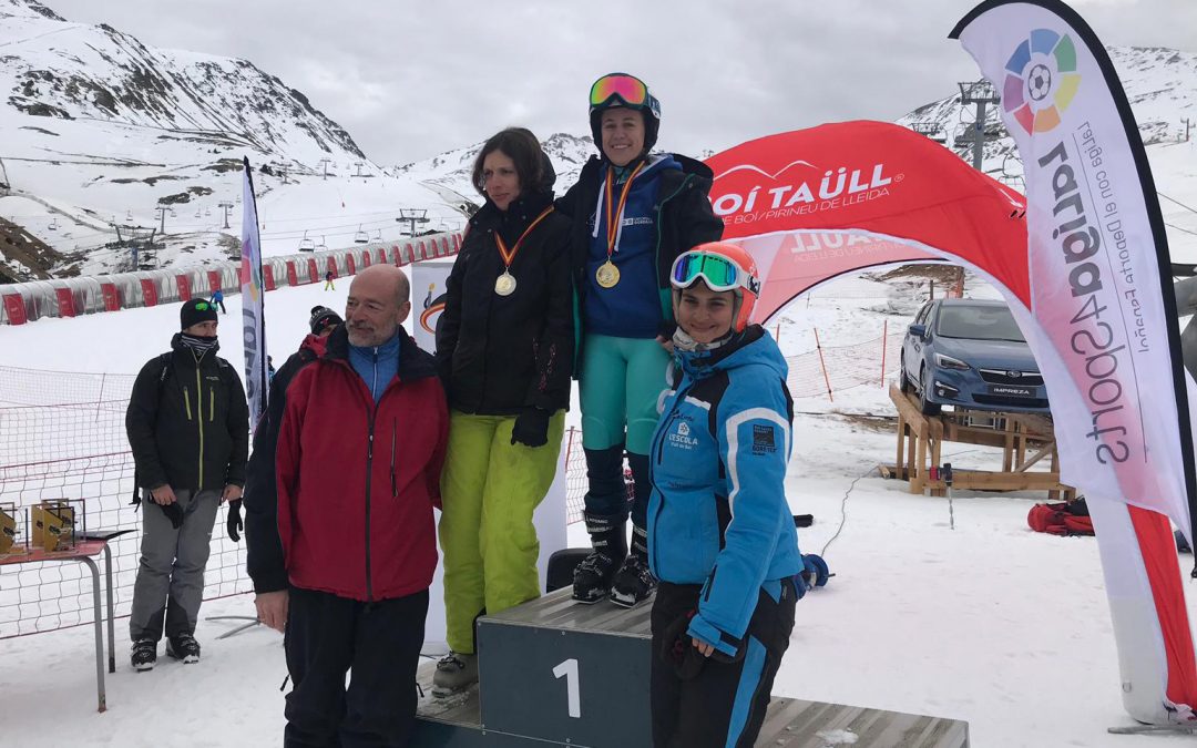 Marina Rodríguez revalida su título de campeona de España de Esquí Alpino FEDDI y corona un gran papel del club CODA en Lleida