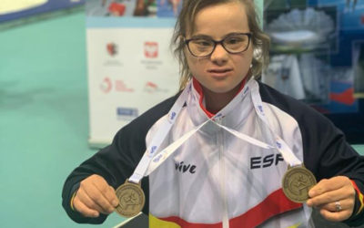 La atleta del club CODA Blanca Betanzos sigue haciendo historia con sus dos medallas de oro en el Mundial de Pista Cubierta de Torun (Polonia)