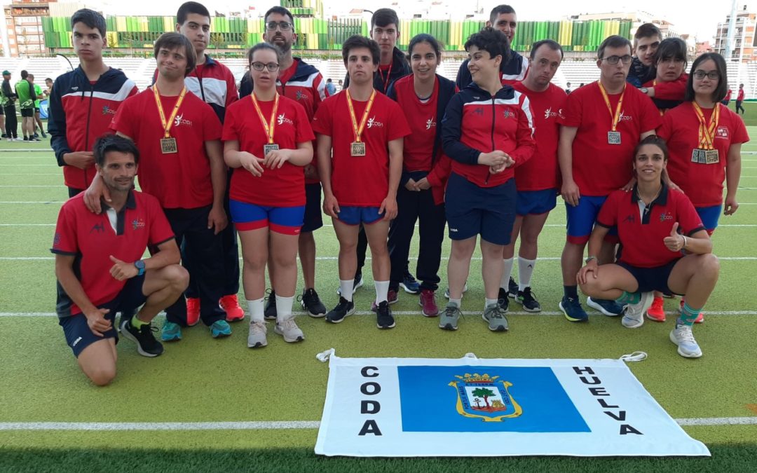 El CODA se supera con un botín de 18 medallas en el Campeonato de España de Atletismo FEDDI