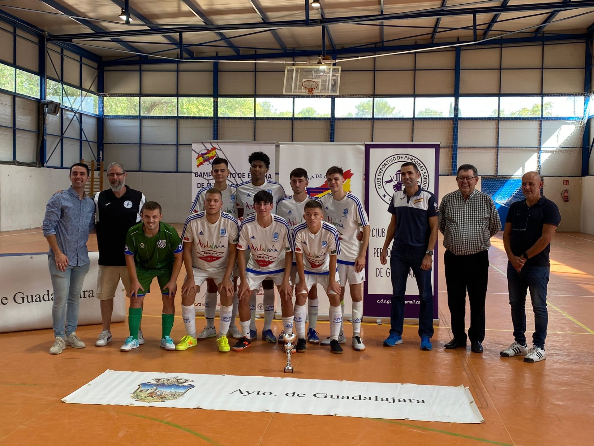 El Club Deportivo Sordos de Huelva revalida el título de campeón de España de fútbol sala sub-21