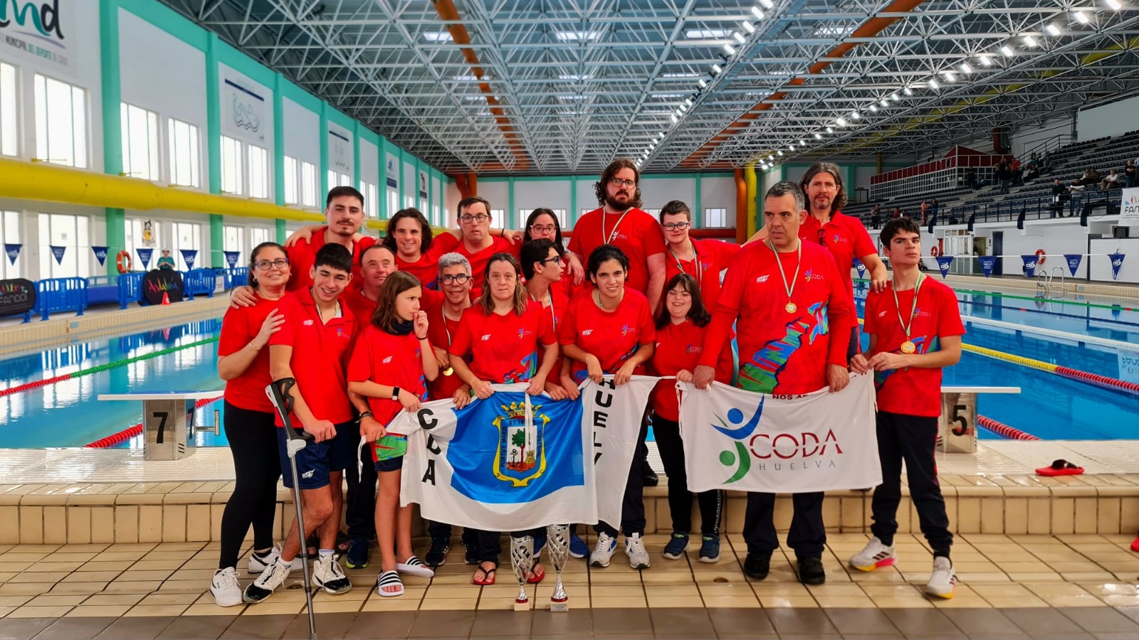 El CODA se supera con 40 medallas en el XVI Campeonato de Andalucía de Natación FANDDI y XI Campeonato Open celebrado en Cádiz