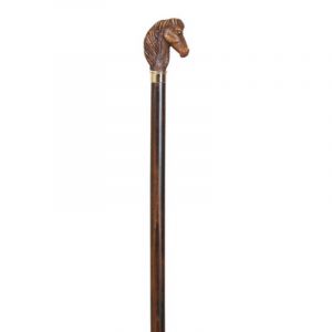 imagen de producto de bastón de Bambú con acabado de cabeza de caballo García 1880-528
